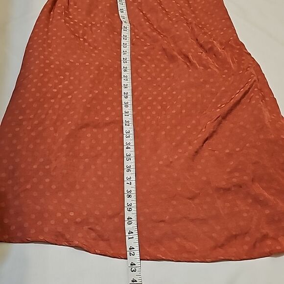 Show Me Your Mumu Arlene Dress Sangria Silky Dots Print Midi High Waist … - Picture 8 of 12